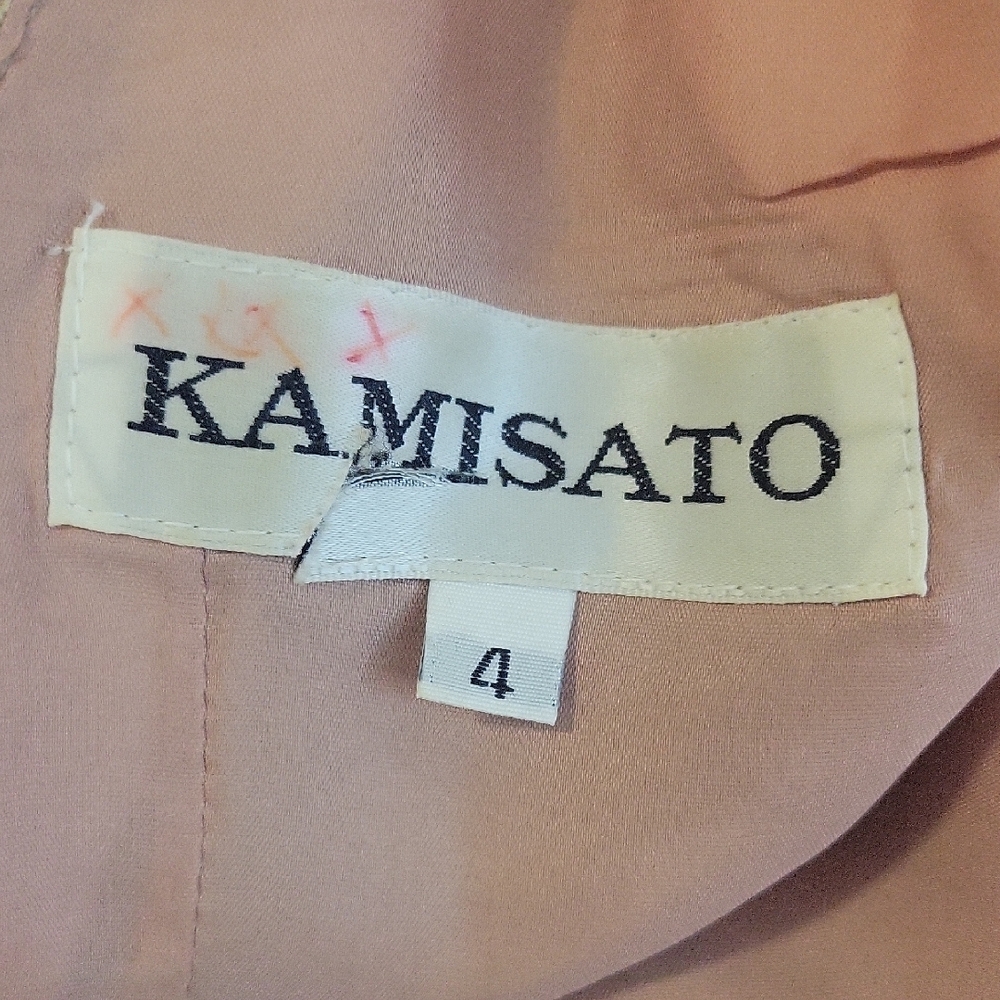 Chic Tan Patterned Mini Dress - image 3